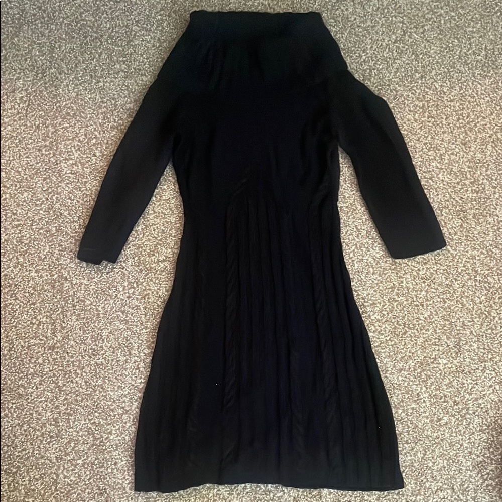 Anthropologie Sleeping On Snow Cowl Neck Sweat Knit Dress